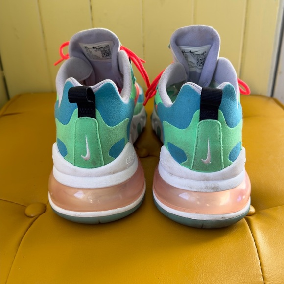 Nike 2019 Air Max 270 React 'Electro Green Lagoon' - Picture 6 of 10